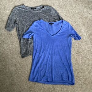 Two Banana Republic 100% linen T-shirts, both size small.